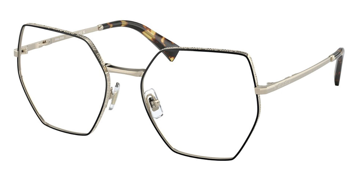 Image of Miu Miu MU50VV AAV1O1 Óculos de Grau Pretos Feminino BRLPT