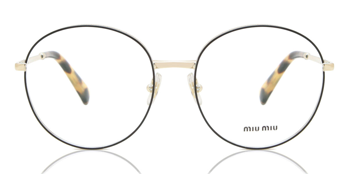 Image of Miu Miu MU51VV AAV1O1 Óculos de Grau Dourados Feminino BRLPT