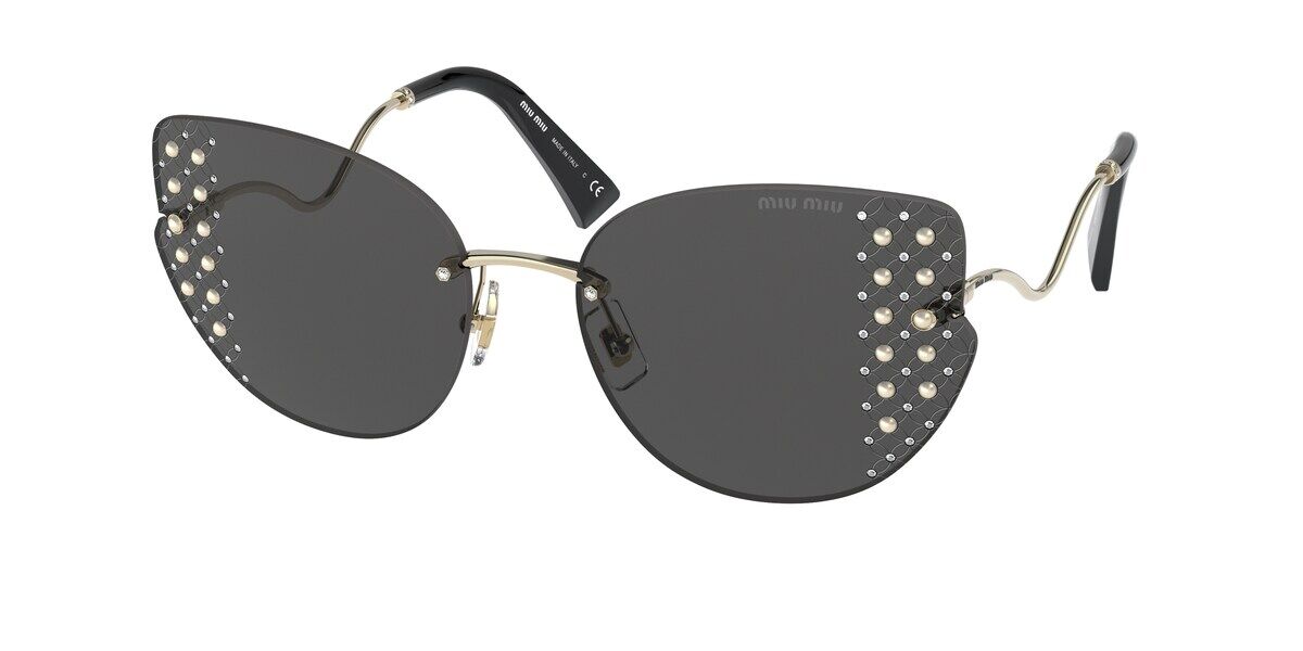 Image of Miu Miu MU51XS 06O5S0 Gafas de Sol para Mujer Dorados ESP