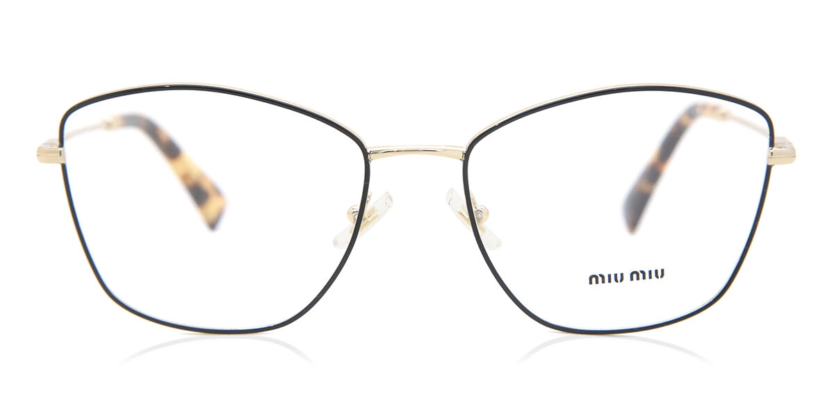 Image of Miu Miu MU52UV AAV1O1 Óculos de Grau Pretos Feminino BRLPT