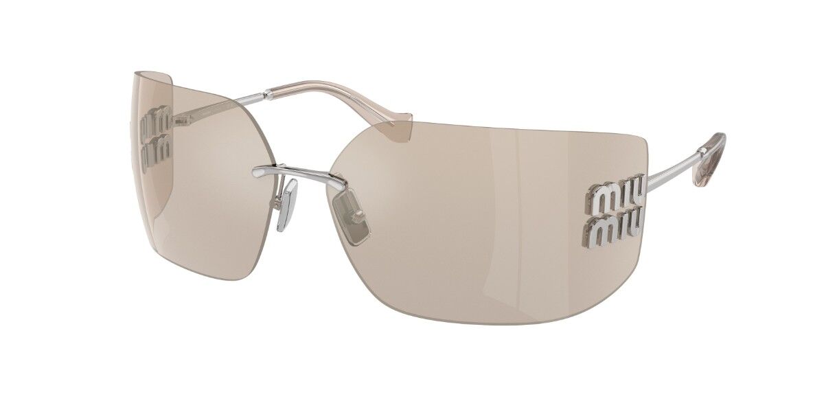 Image of Miu Miu MU54YS 1BC10F Óculos de Sol Prata Feminino BRLPT