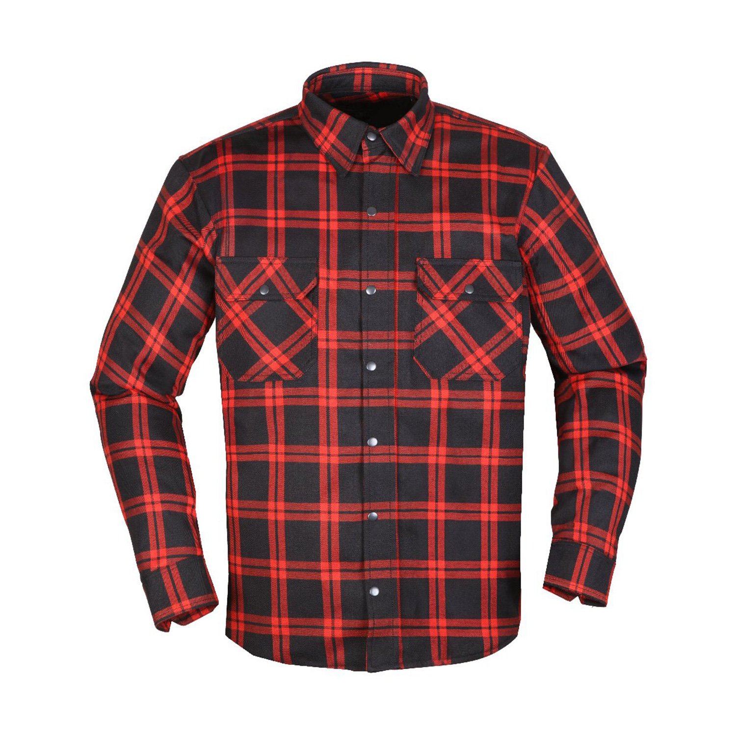 Image of Modeka Colden Motoshirt Black Red Size 2XL ID 4045765210123