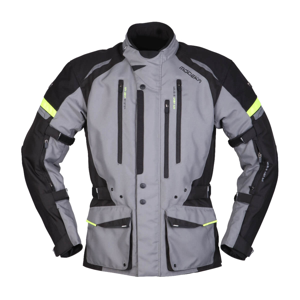 Image of Modeka Jacket Striker II Jacket Dark Gray Black Size 10XL ID 4045765166093
