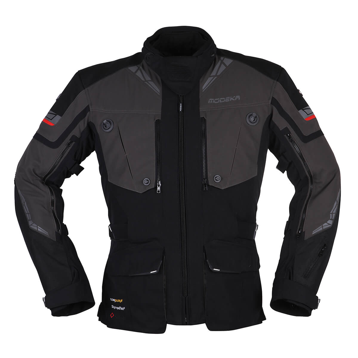Image of Modeka Panamericana II Jacket Black Dark Gray Size 4XL EN