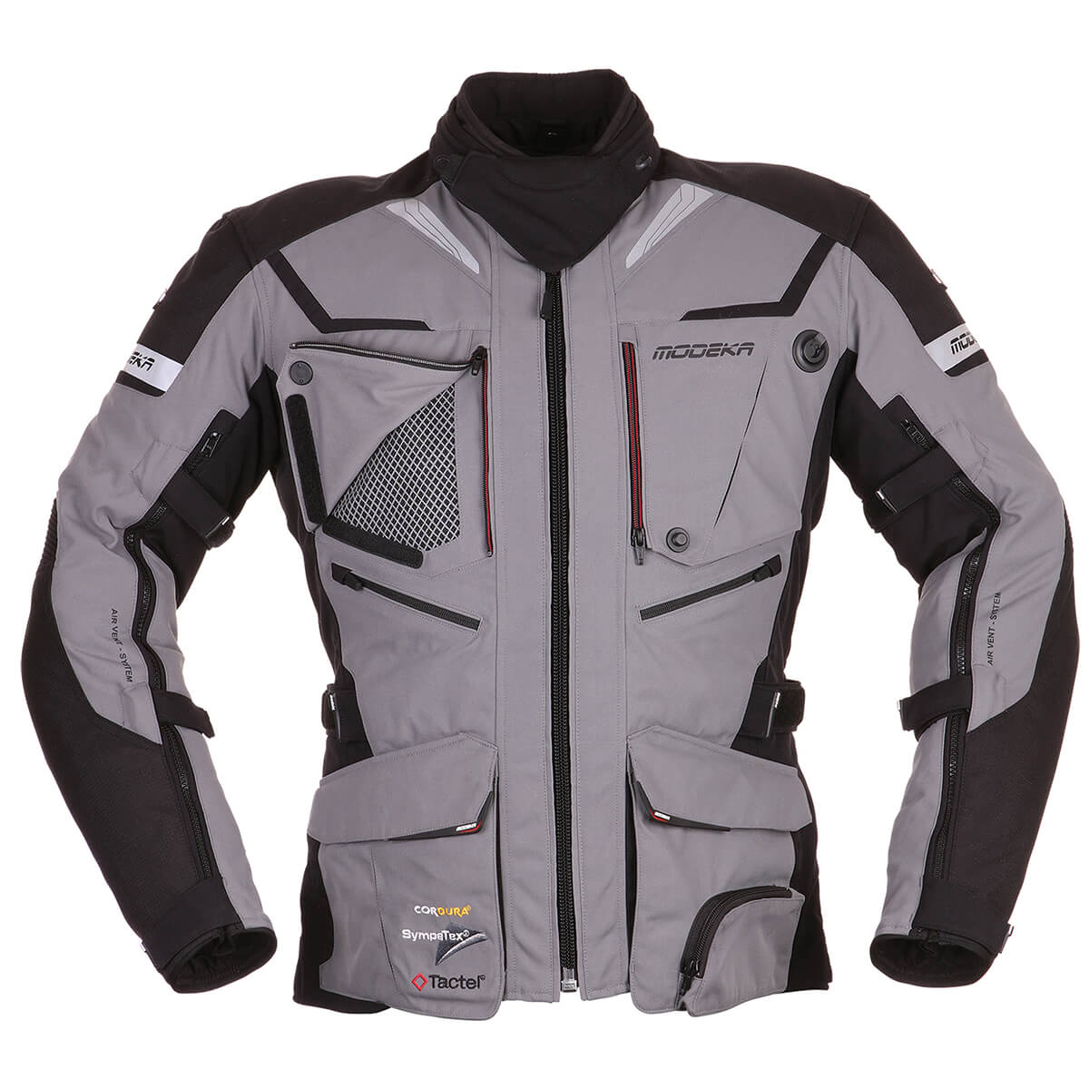 Image of Modeka Panamericana Jacket Gray Black Size 3XL ID 4045765134528