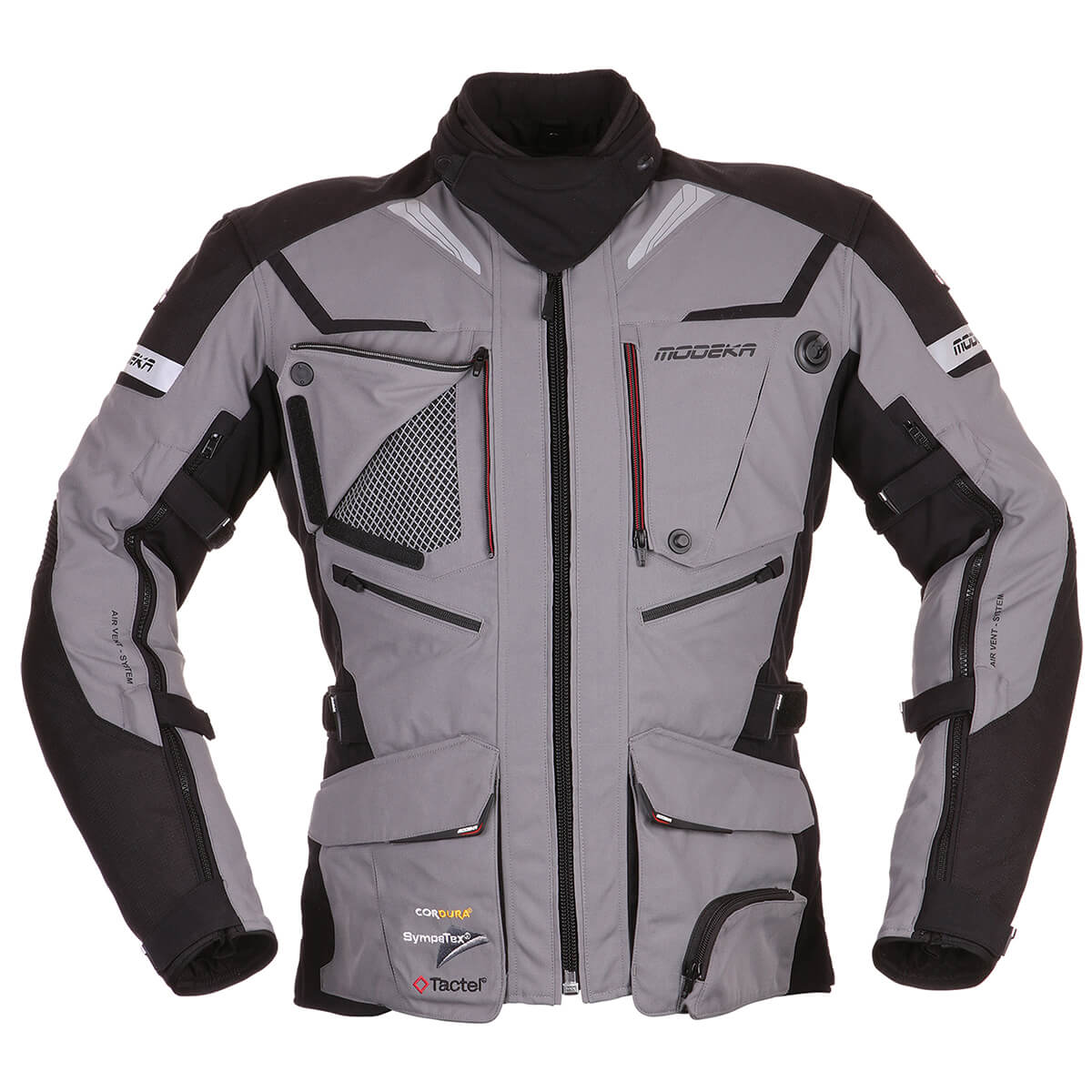 Image of Modeka Panamericana Jacket Gray Black Talla M