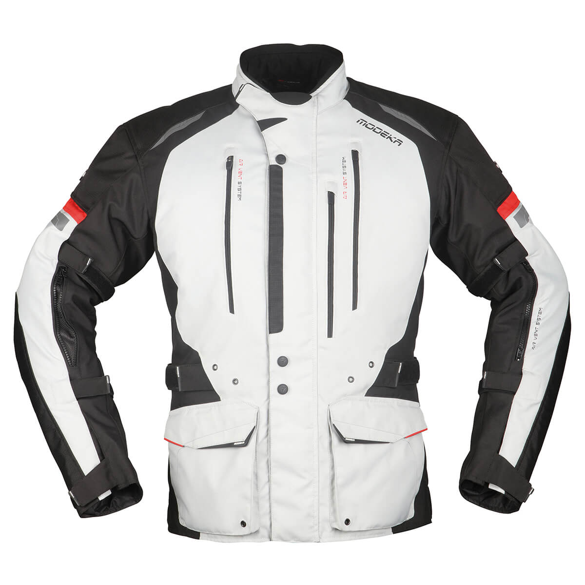 Image of Modeka Striker II Jacket Gray Black Size L ID 4045765187425