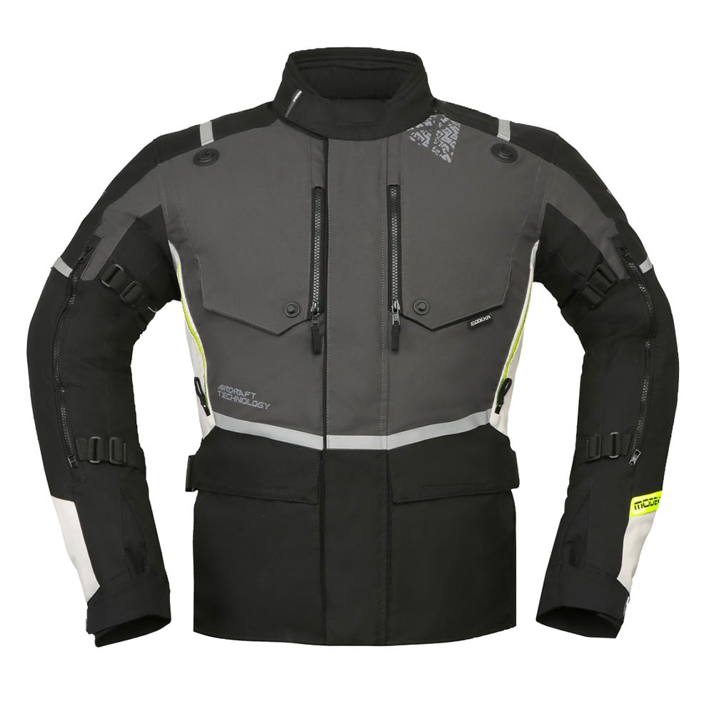 Image of Modeka Trohn Jacket Dark Gray Light Gray Size 2XL EN