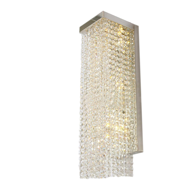 Image of Modern Art High Grade Crystal Wall Lamp For Home Bedroom Living Room Decoration Indoor Lighting European Luxury Style