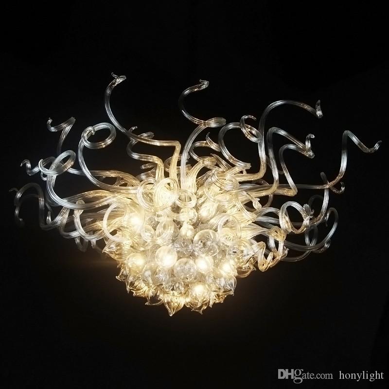 Image of Modern Clear Lamp Balls Chandelier LED Pendant Light For Living Dining Study Room Home Decor Style Hanging Chandeliers Lights Fixture