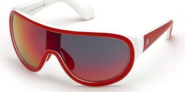 Image of Moncler ML0047 68C Standard Lunettes De Soleil Homme Rouges FR