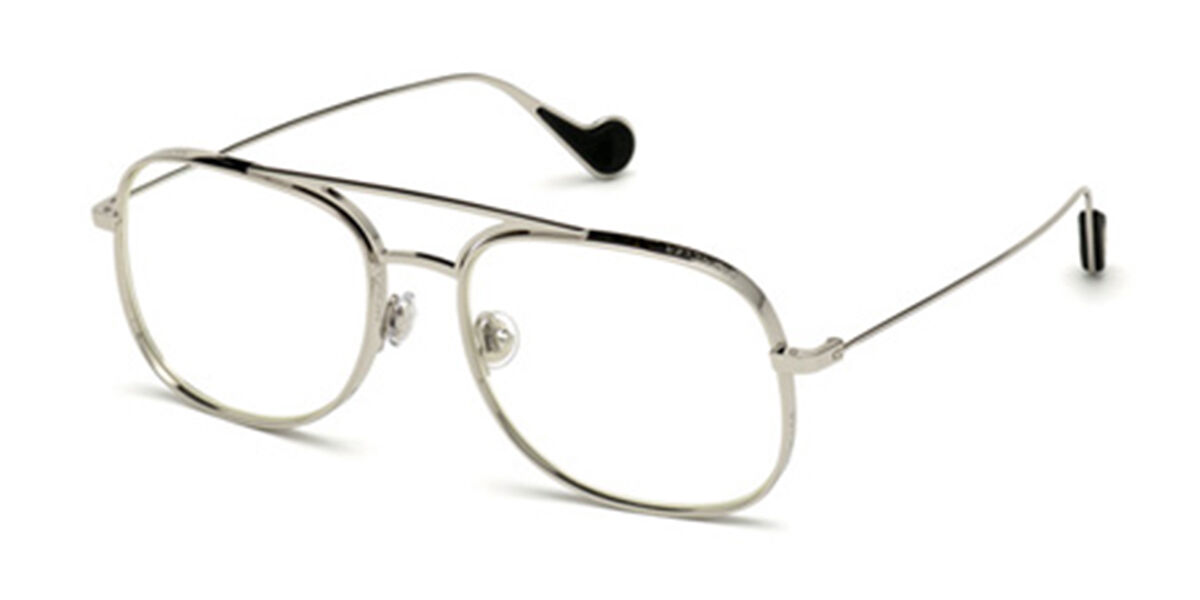 Image of Moncler ML0104 016 Óculos de Grau Prata Masculino BRLPT
