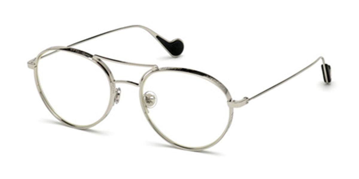 Image of Moncler ML0105 016 Óculos de Grau Prata Masculino BRLPT