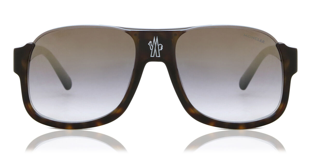 Image of Moncler ML0208 52C 58 Lunettes De Soleil Homme Tortoiseshell FR