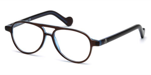 Image of Moncler ML5031 050 Óculos de Grau Marrons Masculino PRT
