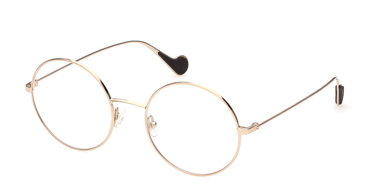 Image of Moncler ML5047 028 Óculos de Grau Rose-Dourados Feminino BRLPT