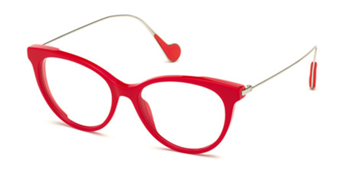 Image of Moncler ML5071 066 Óculos de Grau Vermelhos Feminino PRT