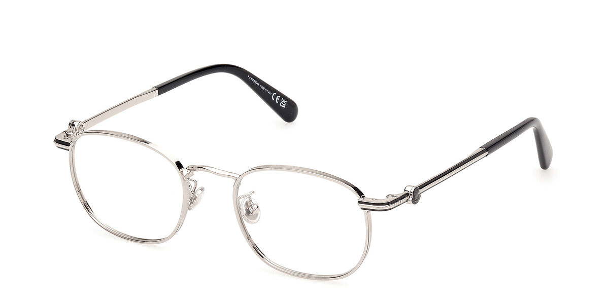 Image of Moncler ML5203-H 016 Óculos de Grau Prata Masculino PRT