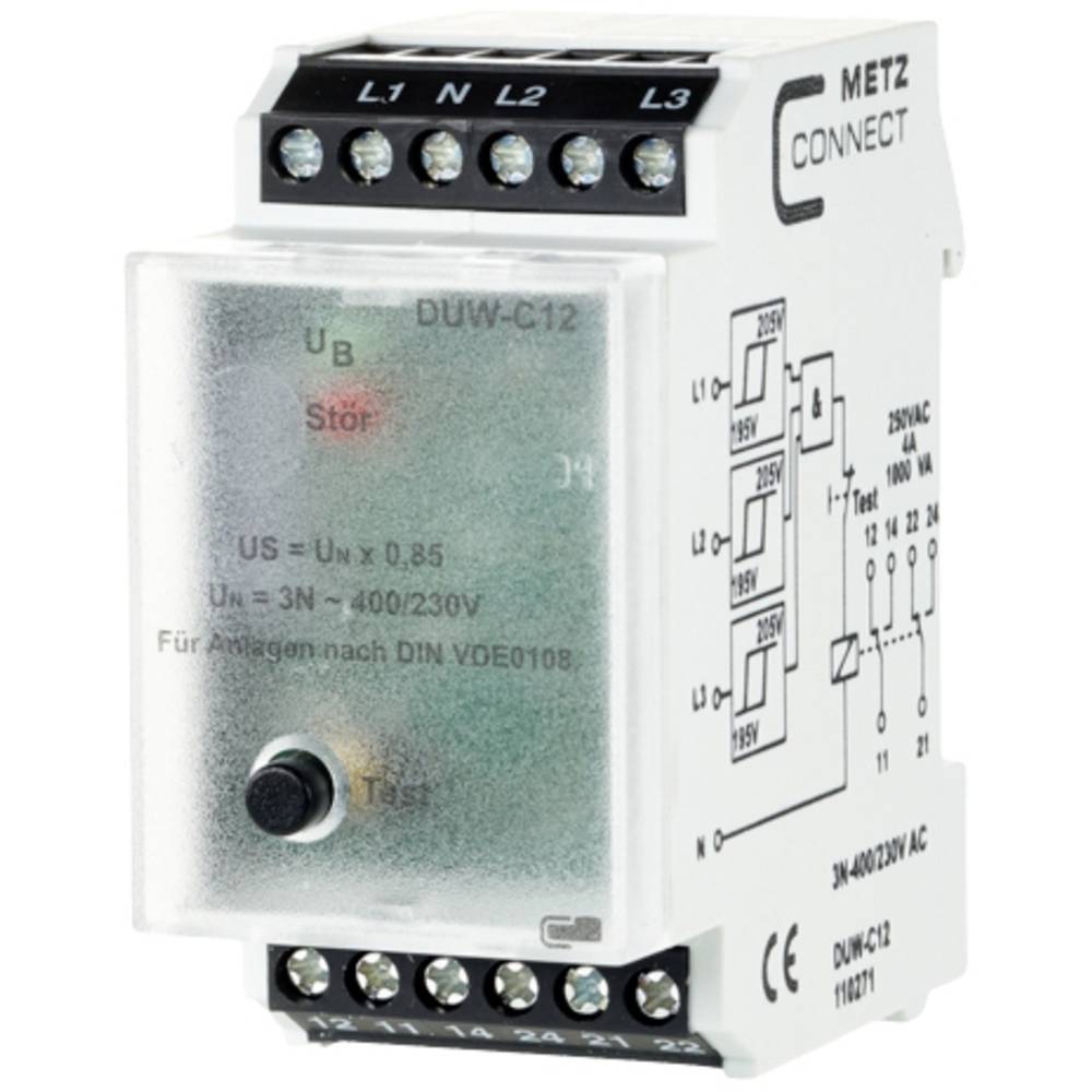 Image of Monitoring relay 230 V AC (max) 2 change-overs Metz Connect 110271 1 pc(s)