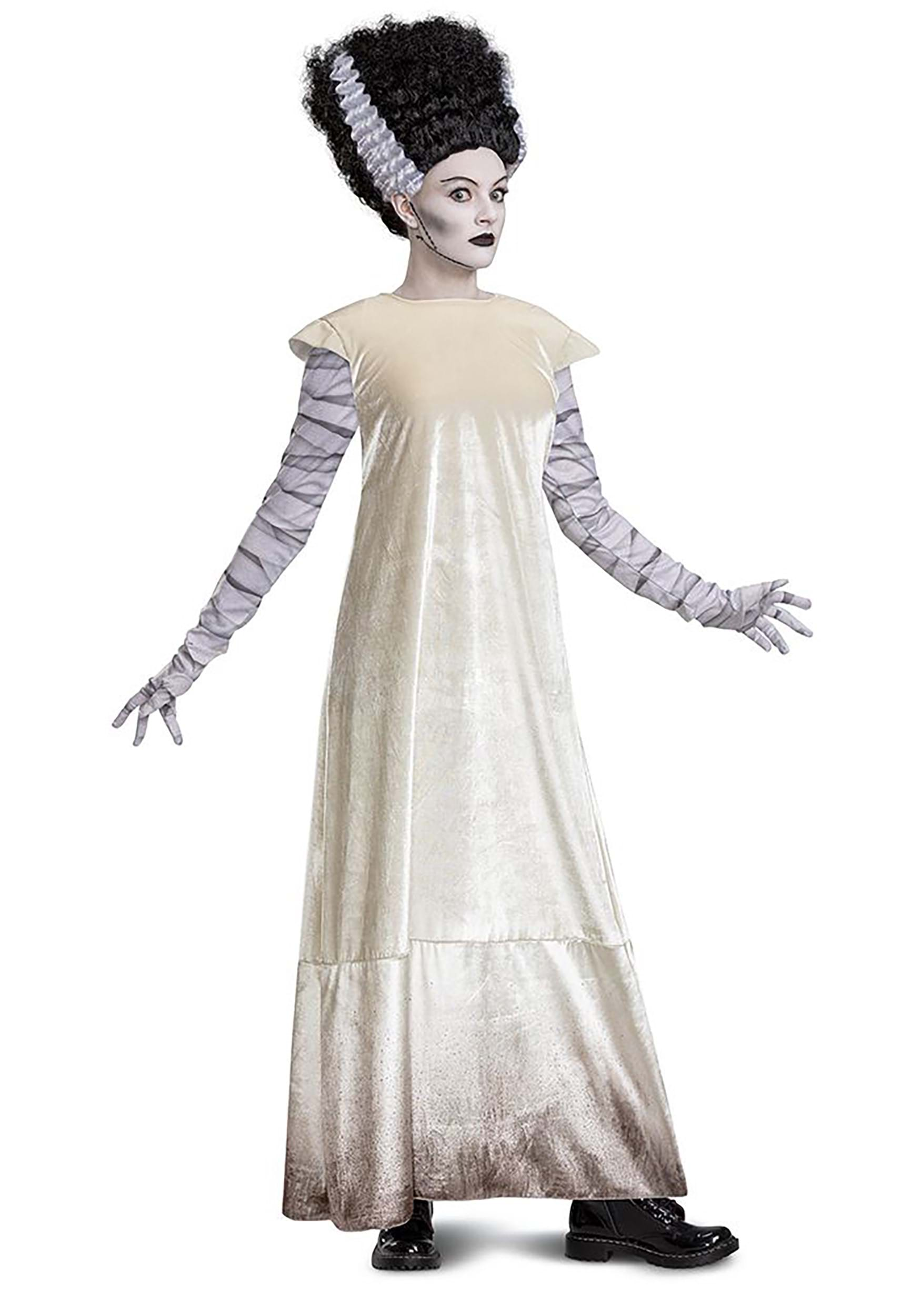 Image of Monsters Adult Deluxe Bride of Frankenstein Costume ID DI118759-XL