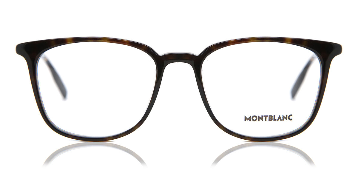 Image of Mont Blanc MB0089OK Asian Fit 002 Óculos de Grau Tortoiseshell Masculino PRT