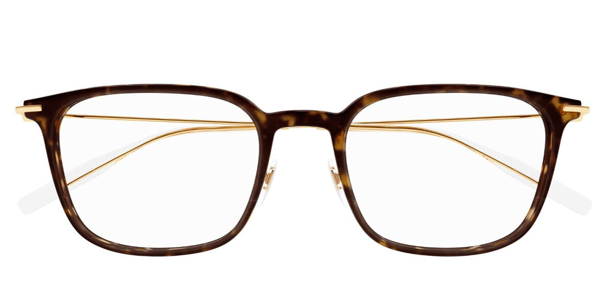 Image of Mont Blanc MB0100O 007 52 Tortoiseshell Męskie Okulary Korekcyjne PL