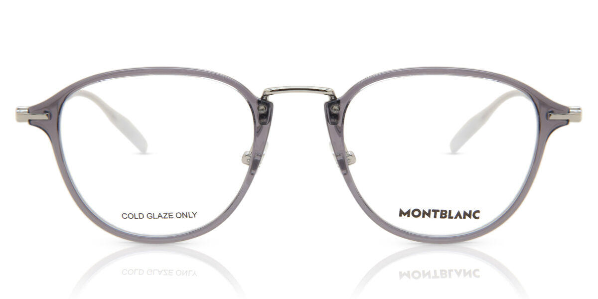 Image of Mont Blanc MB0155O Ajuste Asiático 004 Gafas Recetadas para Hombre Grises ESP