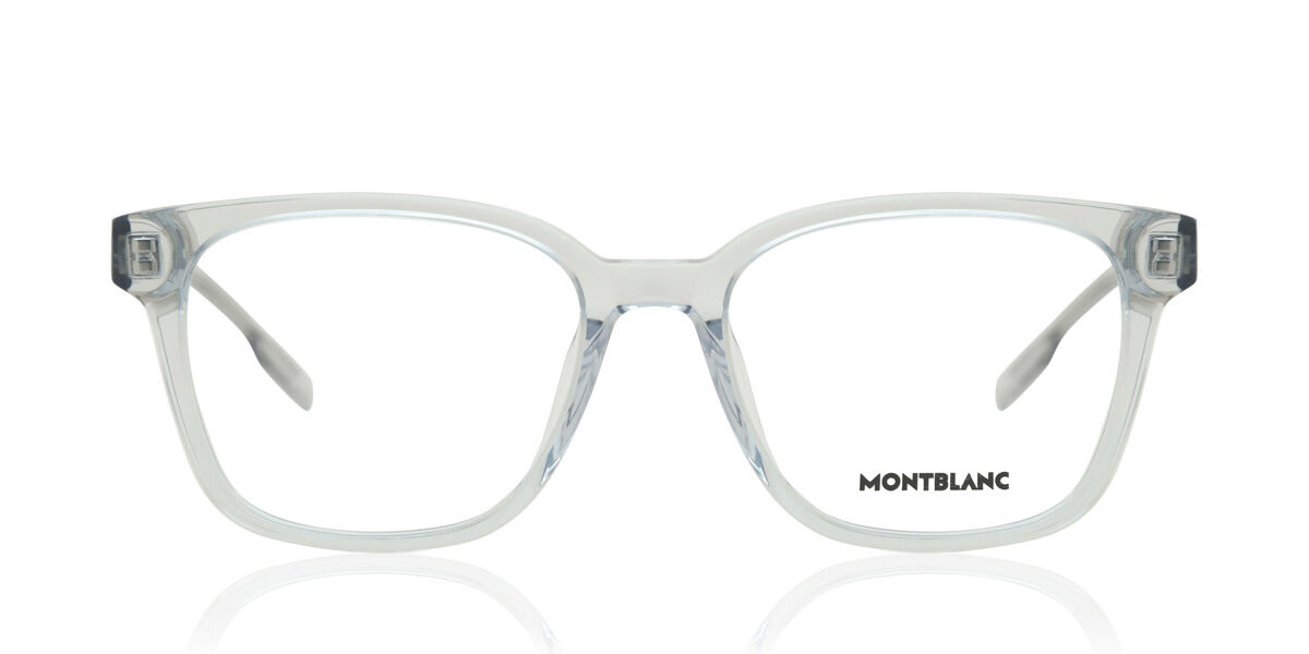 Image of Mont Blanc MB0180OK Asian Fit 008 56 Szare Męskie Okulary Korekcyjne PL