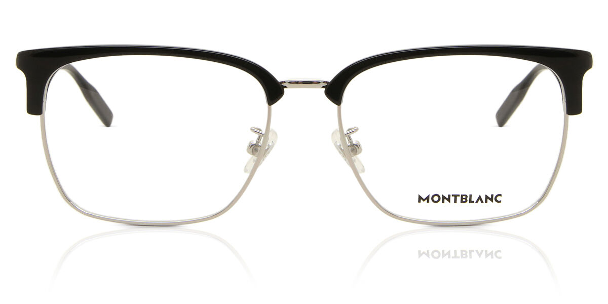 Image of Mont Blanc MB0199OA Asian Fit 005 Óculos de Grau Pretos Masculino PRT