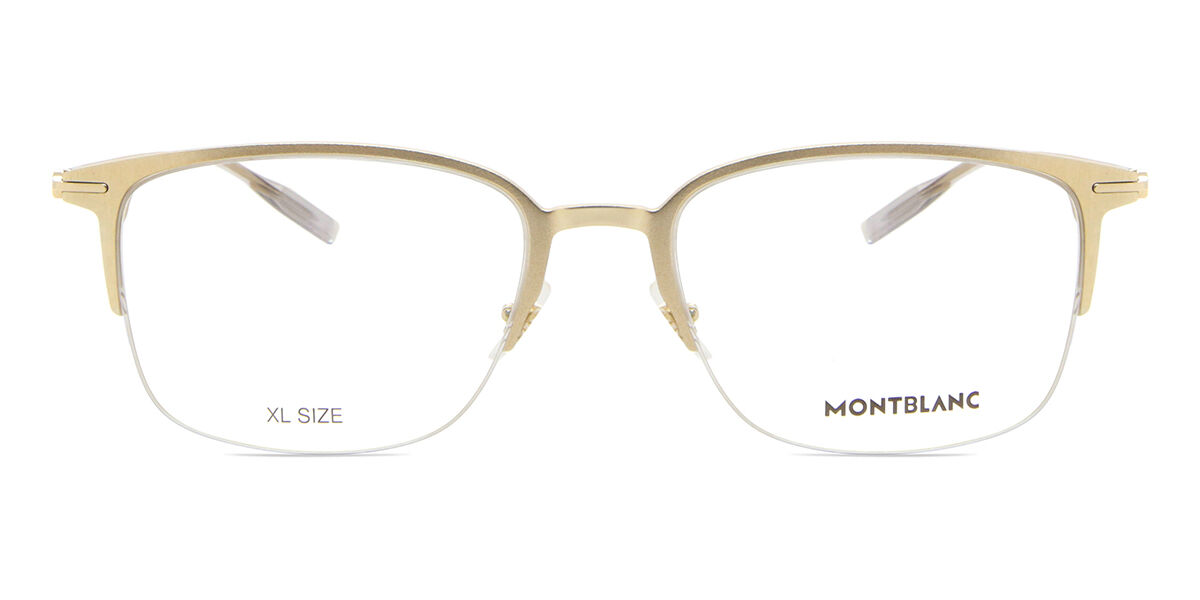 Image of Mont Blanc MB0234OK Asian Fit 004 Óculos de Grau Dourados Masculino PRT