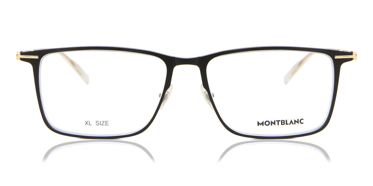 Image of Mont Blanc MB0285OA Ajuste Asiático 006 Gafas Recetadas para Hombre Negras ESP
