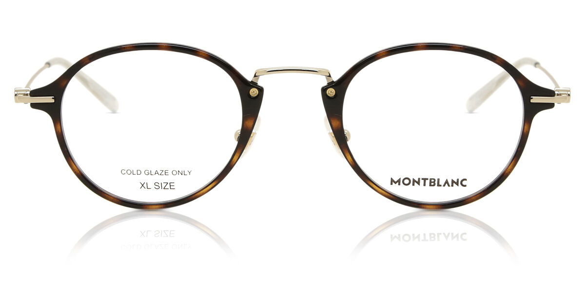Image of Mont Blanc MB0297O Ajuste Asiático 002 Gafas Recetadas para Hombre Careyshell ESP