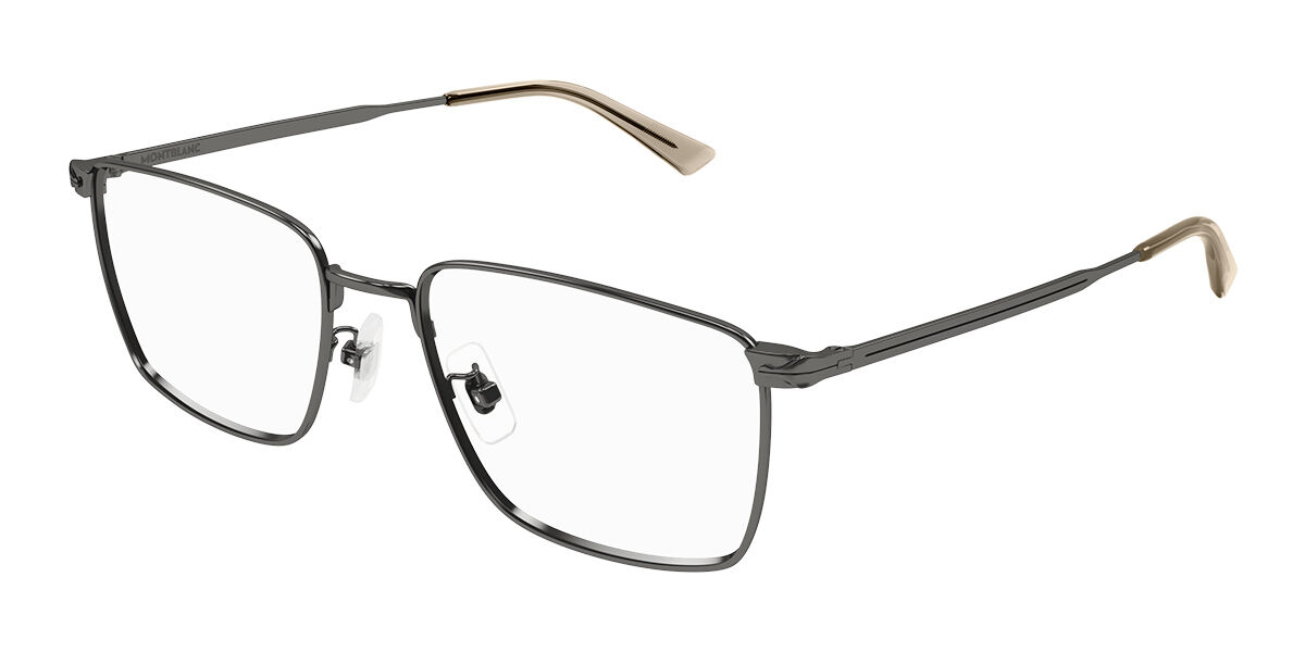 Image of Mont Blanc MB0308O 002 54 Gunmetal Męskie Okulary Korekcyjne PL