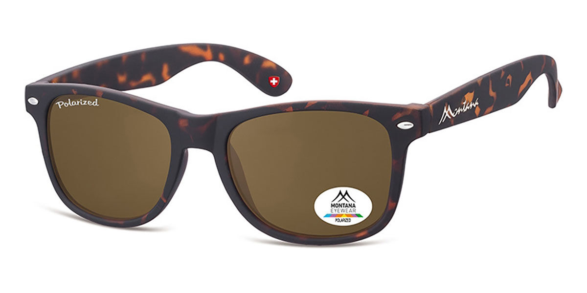 Image of Montana Óculos de Grau BOXMP1-XL Polarized BOXMP1B-XL Óculos de Sol Tortoiseshell Masculino PRT