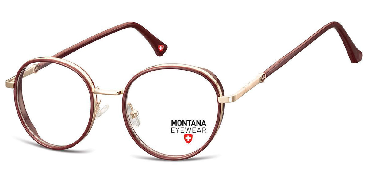 Image of Montana Óculos de Grau M-MTR582 M-MTR582 Óculos de Grau Dourados Masculino BRLPT