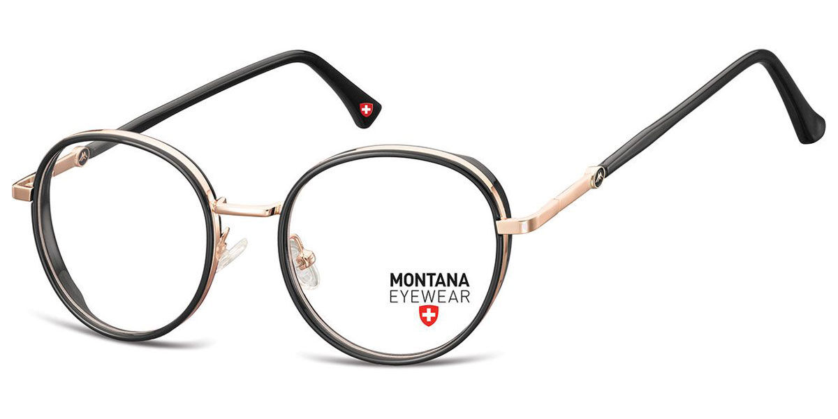 Image of Montana Óculos de Grau M-MTR582 M-MTR582B Óculos de Grau Pretos Masculino BRLPT