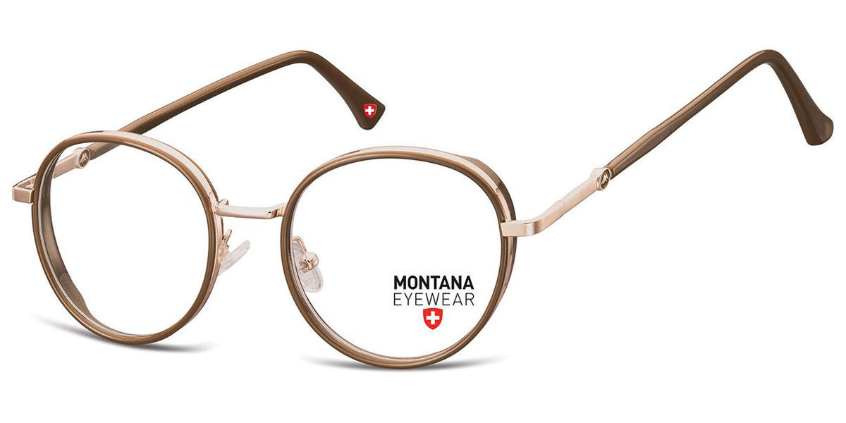 Image of Montana Óculos de Grau M-MTR582 M-MTR582C Óculos de Grau Marrons Masculino PRT