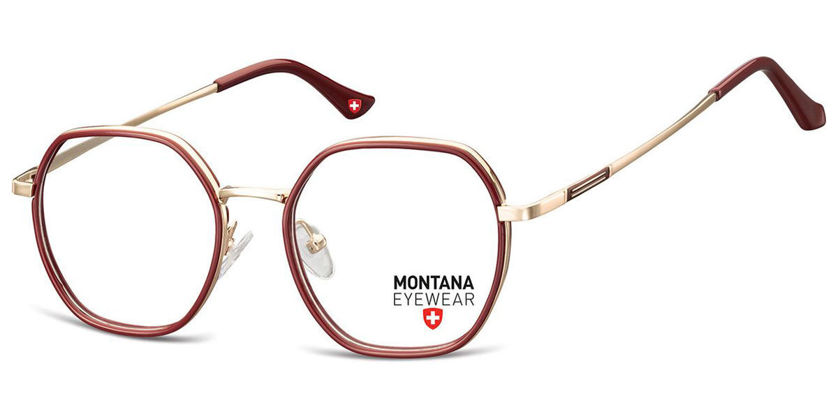 Image of Montana Óculos de Grau M-MTR583 M-MTR583 Óculos de Grau Dourados Masculino BRLPT