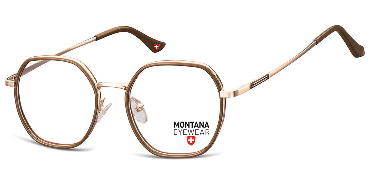 Image of Montana Óculos de Grau M-MTR583 M-MTR583C Óculos de Grau Marrons Masculino PRT