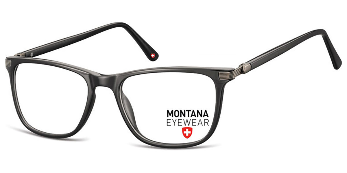 Image of Montana Óculos de Grau MA52 MA52 Óculos de Grau Pretos Masculino PRT