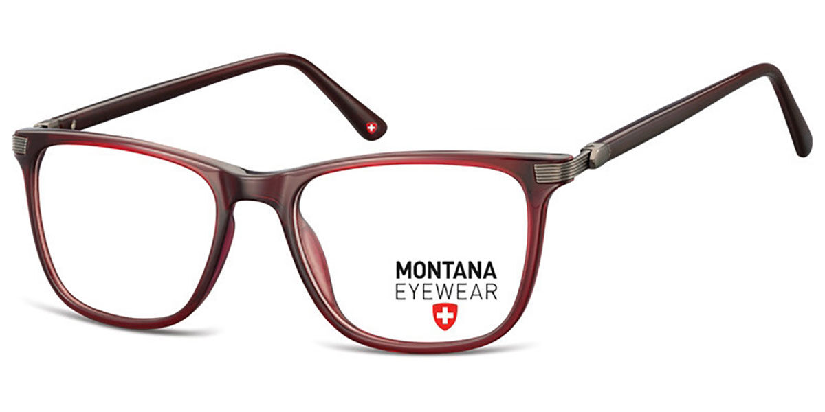 Image of Montana Óculos de Grau MA52 MA52E Óculos de Grau Vermelhos Masculino BRLPT