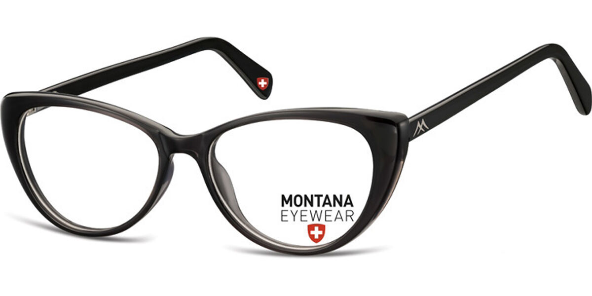 Image of Montana Óculos de Grau MA57 MA57 Óculos de Grau Pretos Feminino PRT