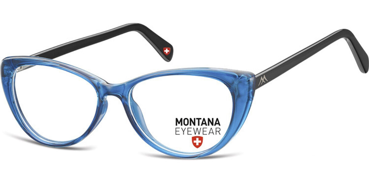 Image of Montana Óculos de Grau MA57 MA57F Óculos de Grau Azuis Feminino BRLPT