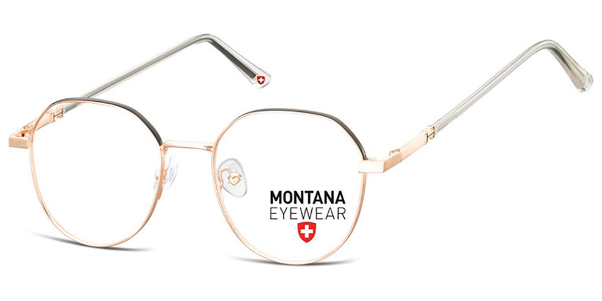 Image of Montana Óculos de Grau MM586 MM586B Óculos de Grau Dourados Masculino PRT