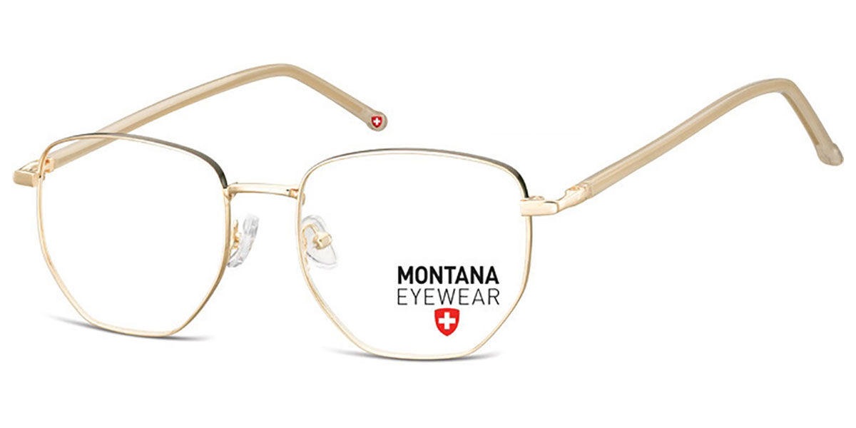 Image of Montana Óculos de Grau MM588 MM588B Óculos de Grau Dourados Masculino BRLPT