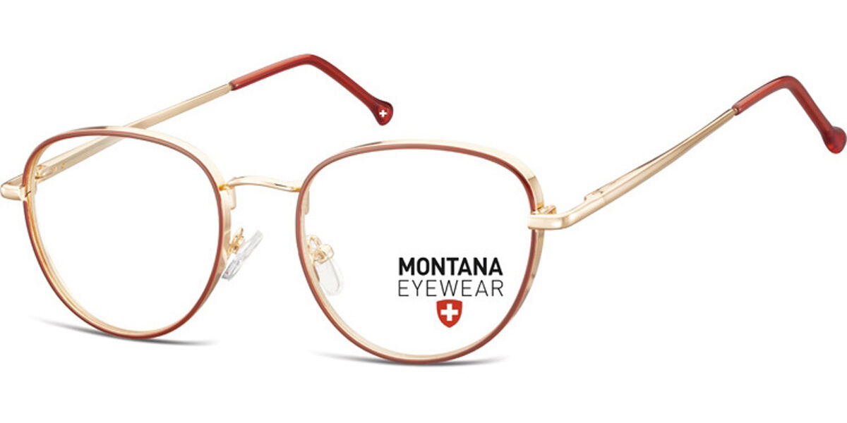 Image of Montana Óculos de Grau MM589 MM589 Óculos de Grau Vermelhos Masculino BRLPT