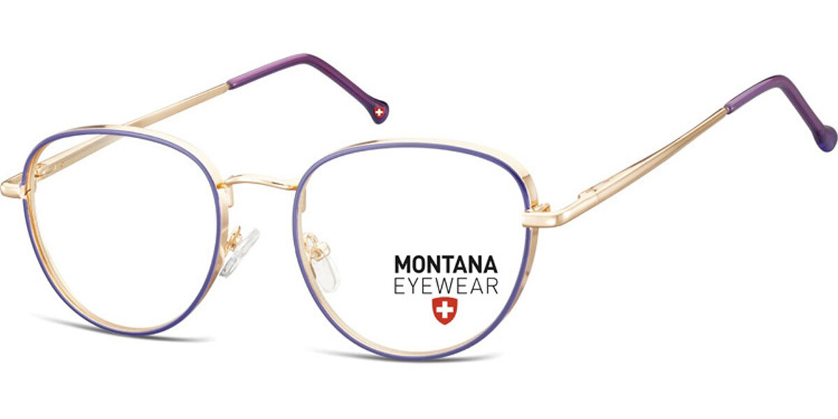 Image of Montana Óculos de Grau MM589 MM589A Óculos de Grau Purple Masculino PRT