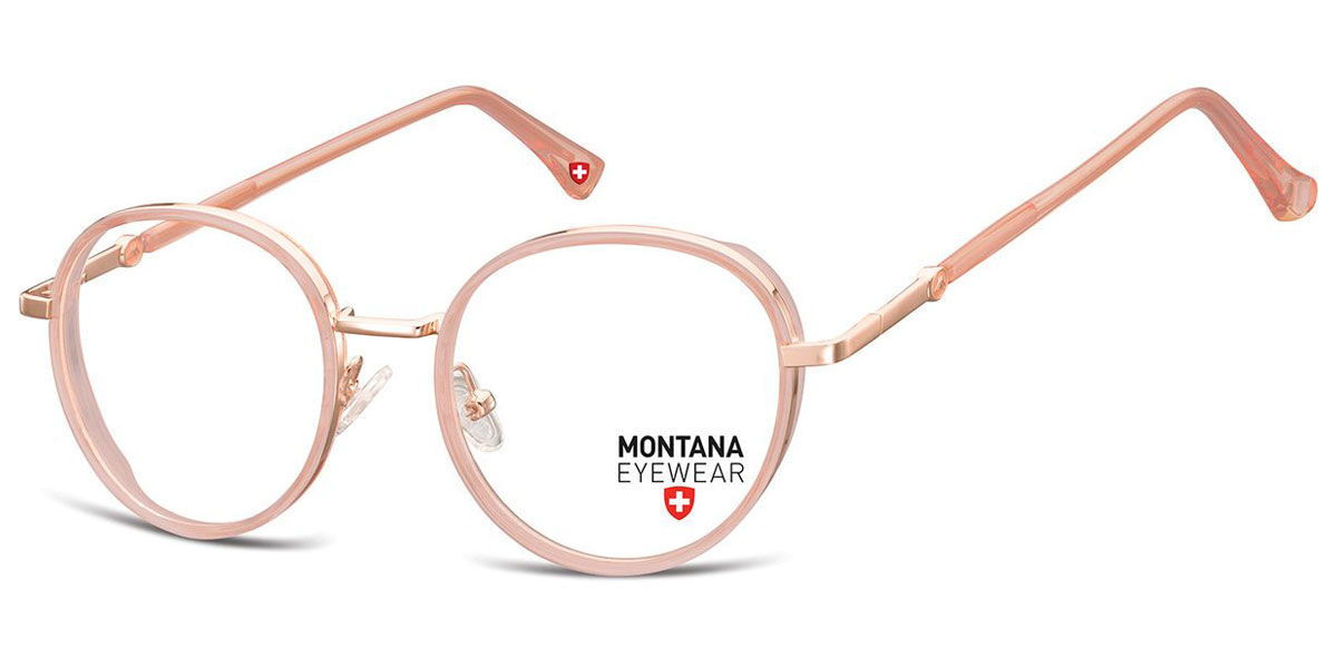 Image of Montana Eyewear M-MTR582 M-MTR582D 49 Rosa Glasögon (Endast Båge) Män SEK