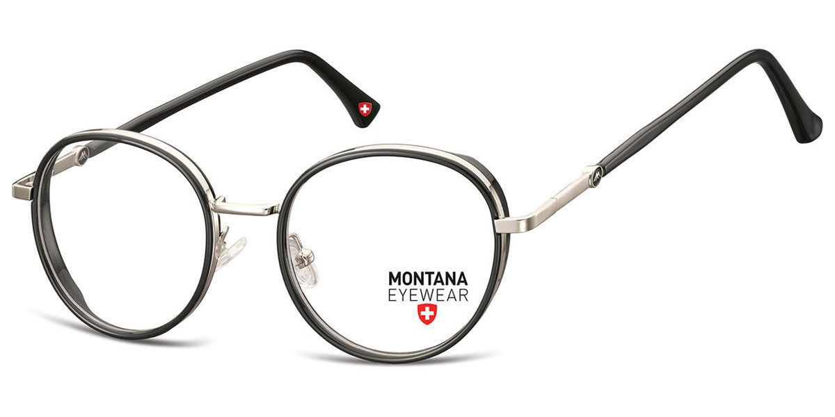 Image of Montana Eyewear M-MTR582 M-MTR582F 49 Svarta Glasögon (Endast Båge) Män SEK