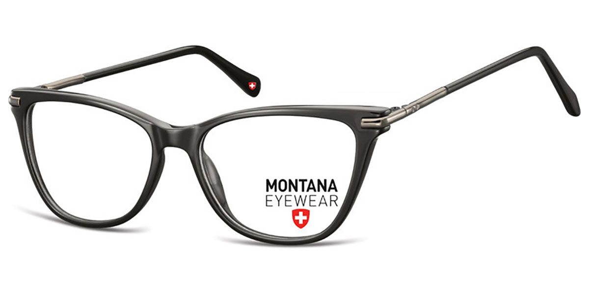Image of Montana Eyewear MA51 MA51A 53 Svarta Glasögon (Endast Båge) Män SEK